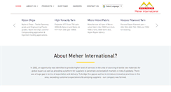 Desktop Screenshot of meherinternational.com